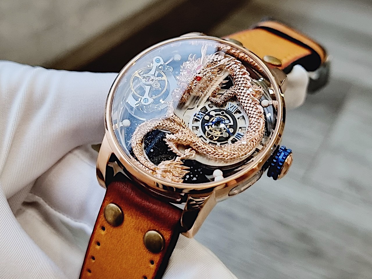 Đồng hồ nam Hanboro biểu tượng rồng châu á chính hãng 45mm (4) Đồng hồ nam Hanboro biểu tượng rồng châu á chính hãng 45mm (1)