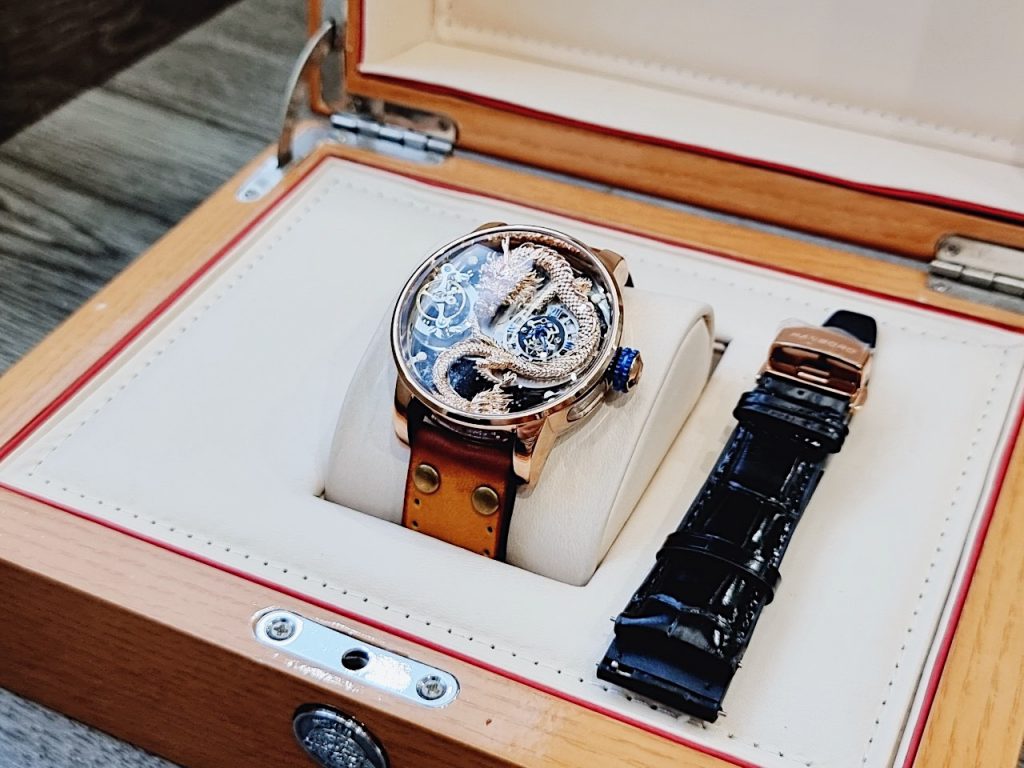 Đồng hồ nam Hanboro biểu tượng rồng châu á chính hãng 45mm (1)