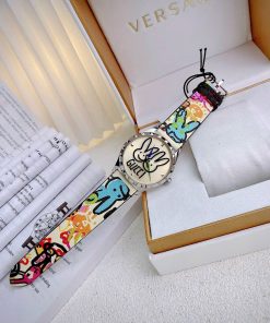 Đồng hồ nữ Gucci Like auth dây da mặt hoạ tiết thỏ 38mm (1)