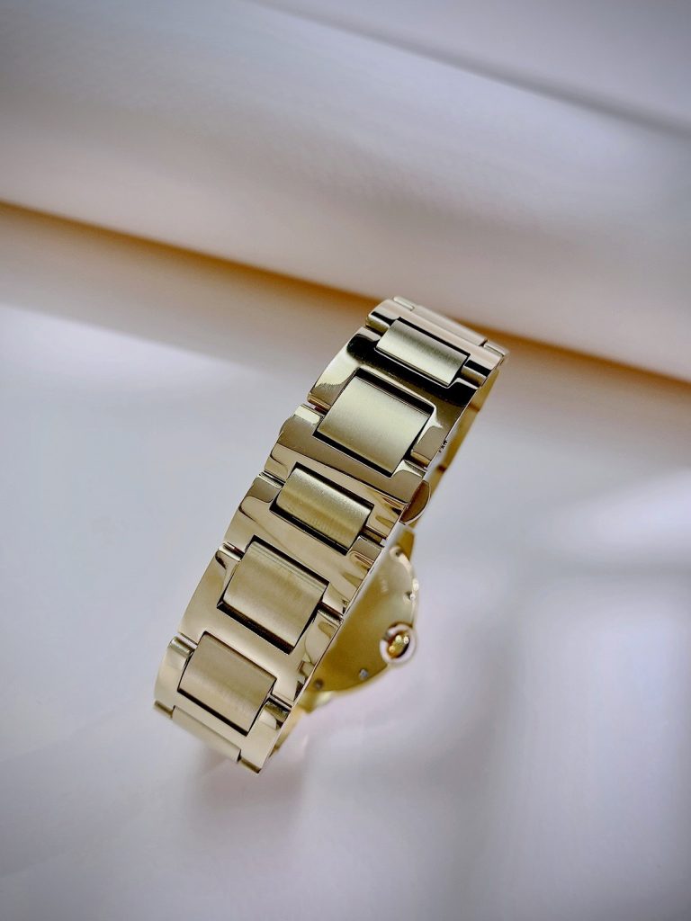 Đồng hồ Cartier Ballon Bleu nữ đính đá vàng gold Fake giá rẻ 36mm (1)