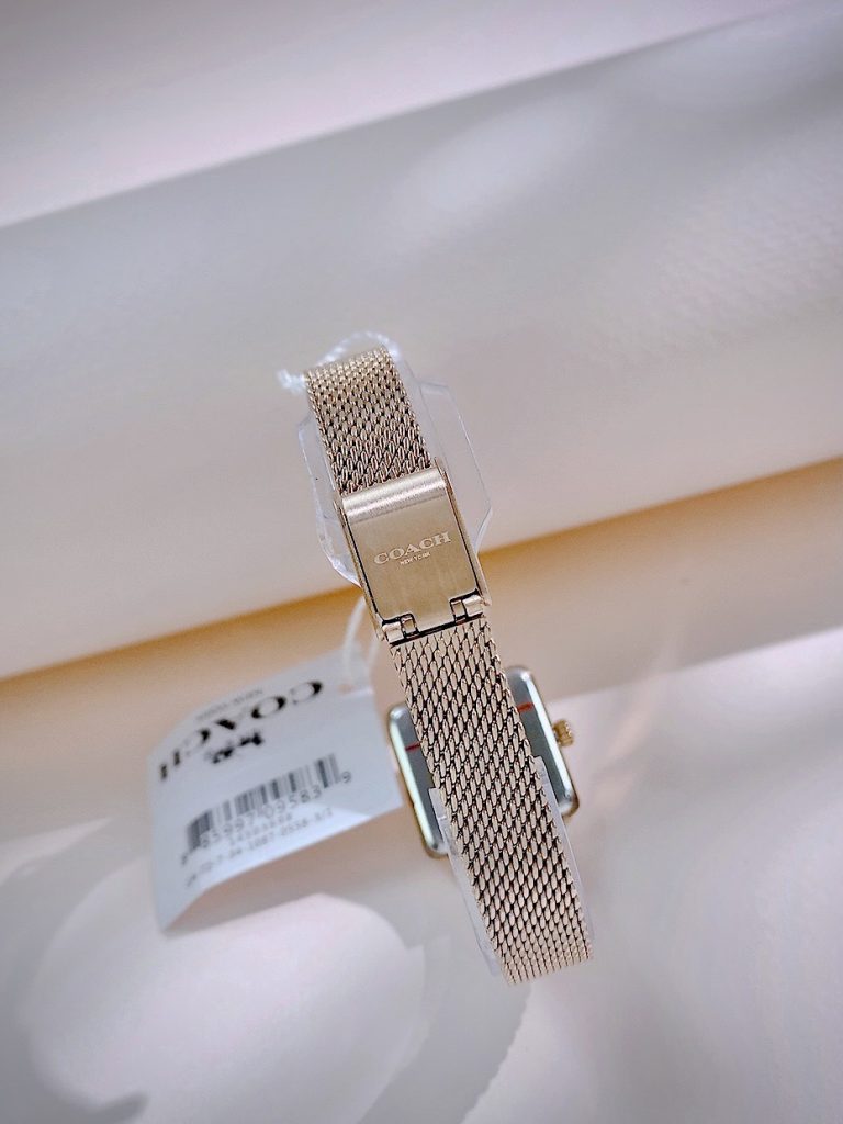 Đồng hồ Coach nữ dây kim loại Coach hoa trà Rep 11 22mm (6)