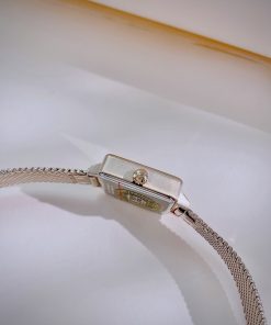 Đồng hồ Coach nữ dây kim loại Coach hoa trà Rep 11 22mm (6)