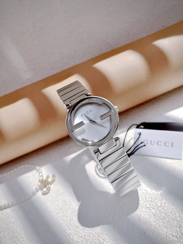 Đồng hồ Gucci nữ dây kim loại sang trọng Rep 11 (1)