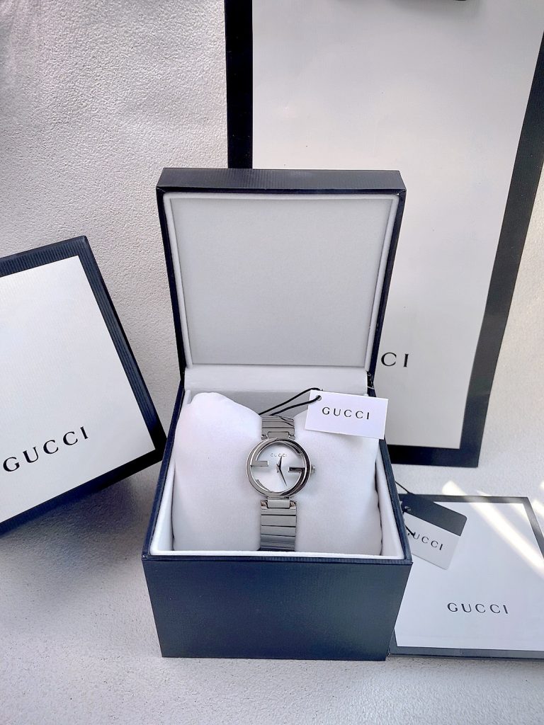 Đồng hồ Gucci nữ dây kim loại sang trọng Rep 11 (1)