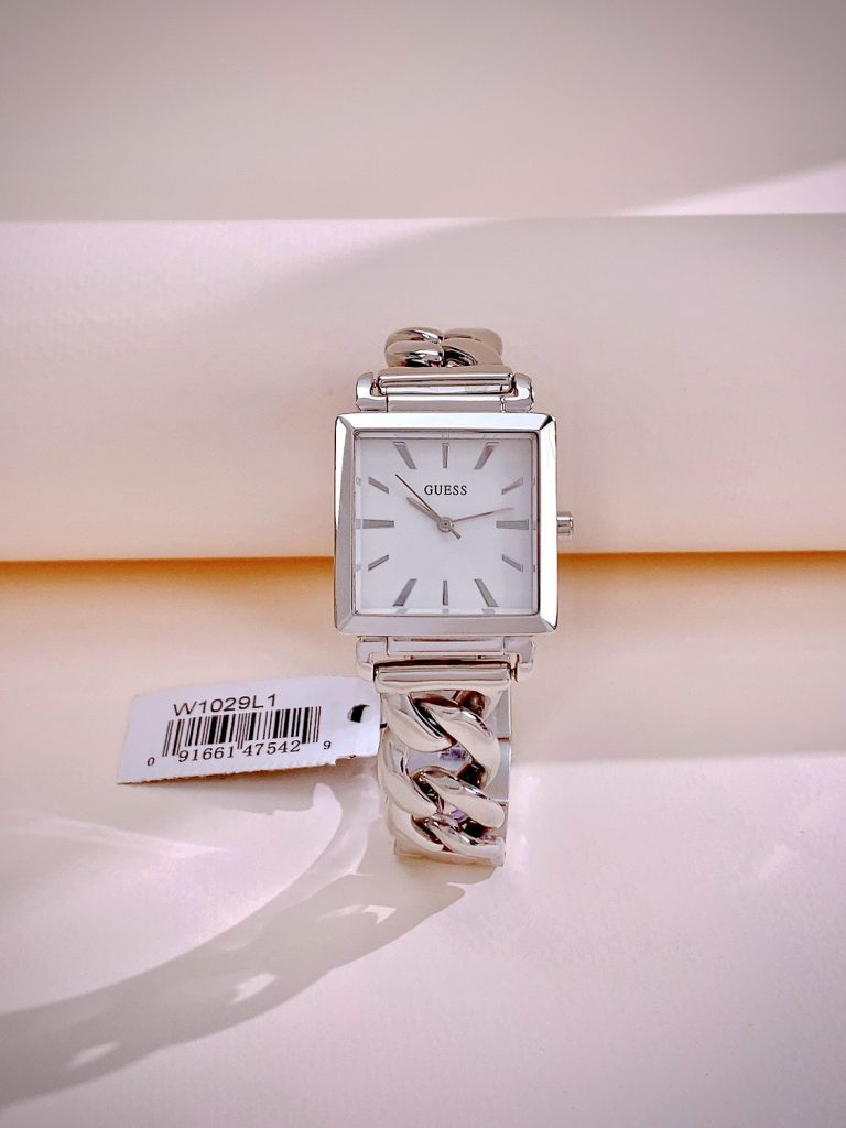 Đồng hồ Guess Chain Bracelet nữ dây kim loại W1030 Like auth (6)