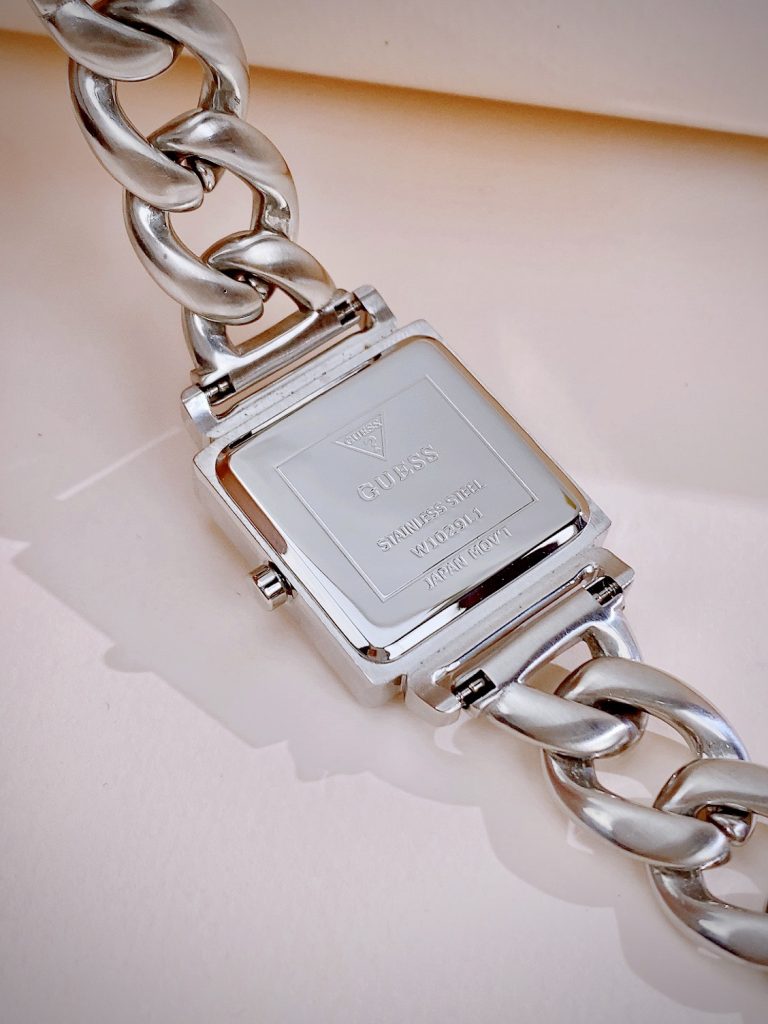 Đồng hồ Guess Chain Bracelet nữ dây kim loại W1030 Like auth (6)