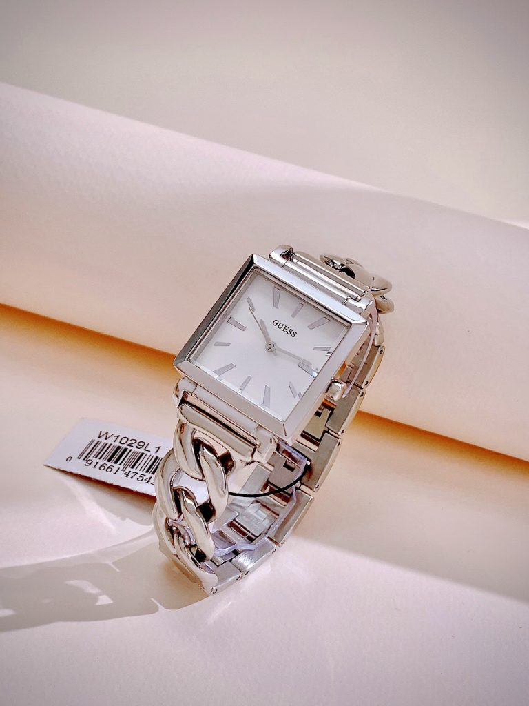 Đồng hồ Guess Chain Bracelet nữ dây kim loại W1030 Like auth (6)