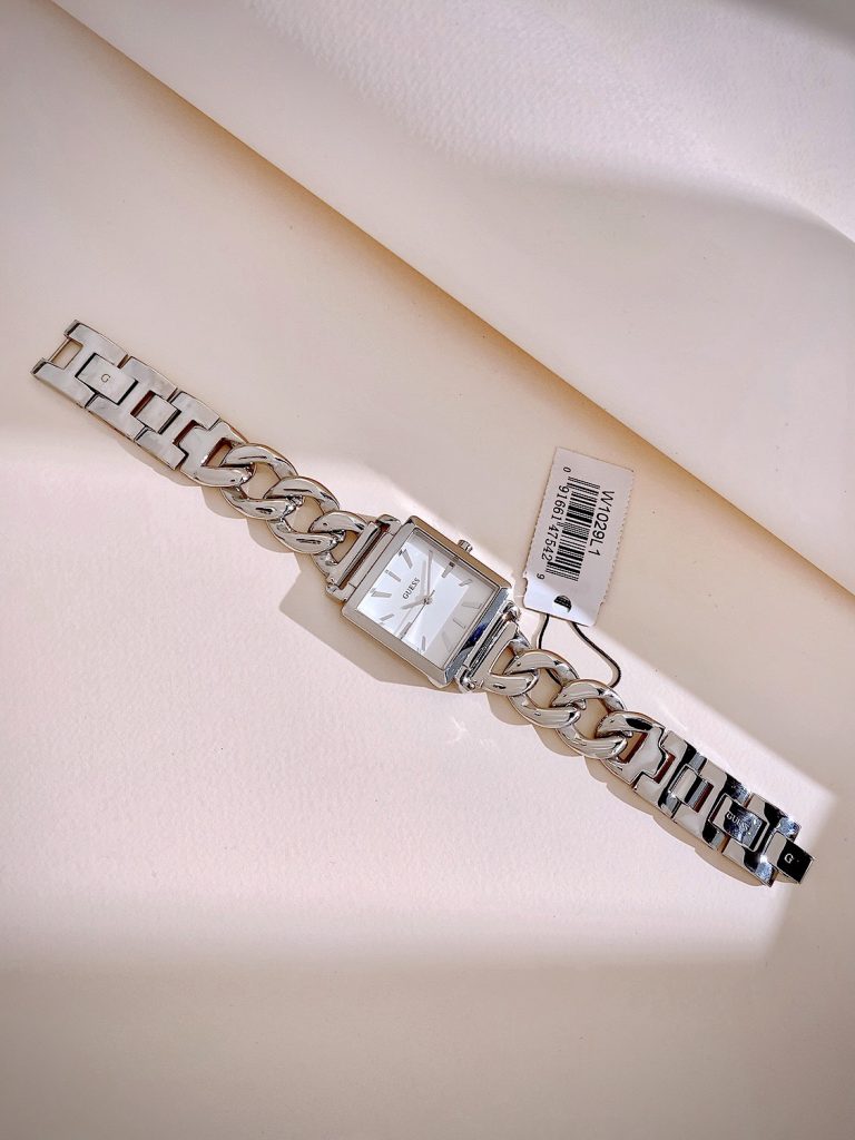 Đồng hồ Guess Chain Bracelet nữ dây kim loại W1030 Like auth (6)