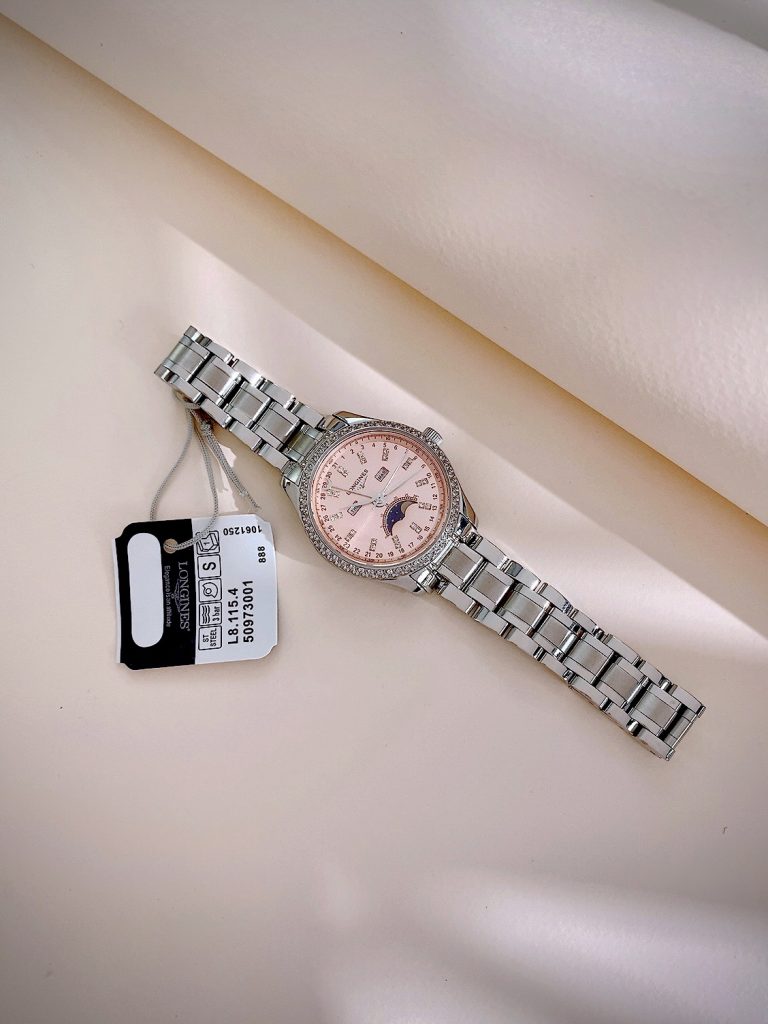Đồng hồ Longines Master L2.503.0.57 nữ cọc số đính đá Rep 11 34mm (1)