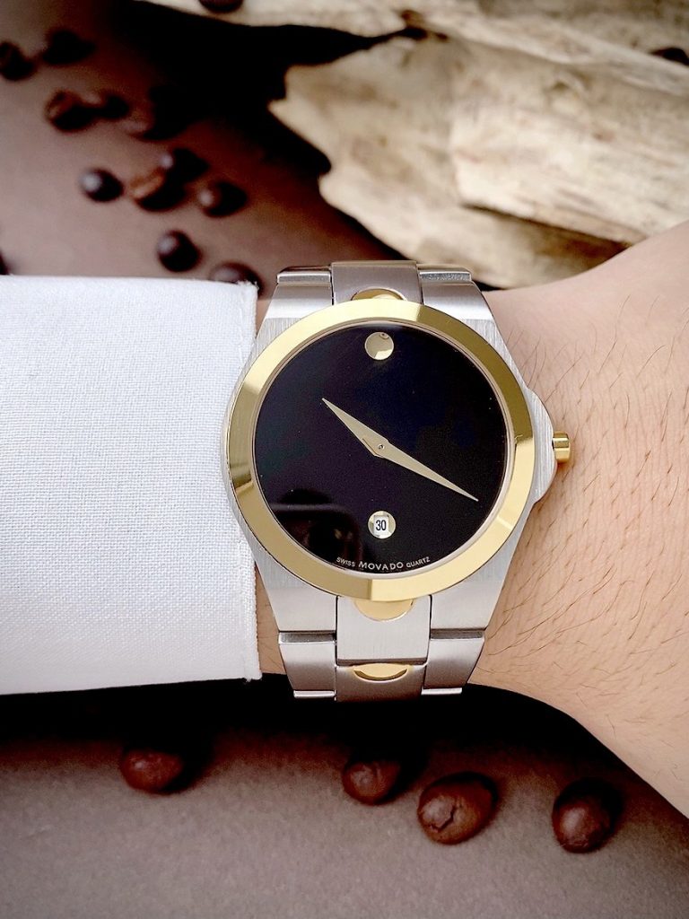 Đồng hồ Movado Luno sport nam dây kim loại Rep 11 (1)