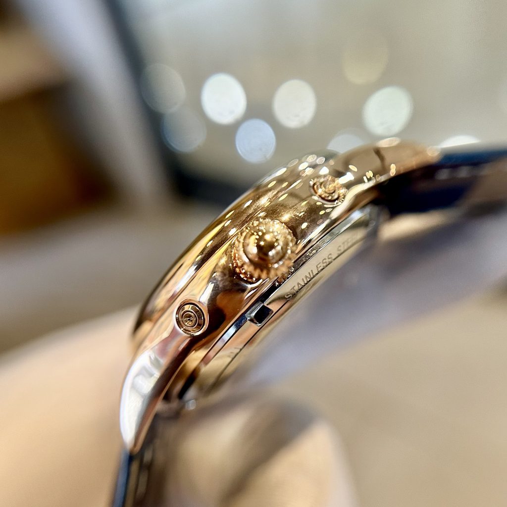 Đồng hồ Patek philipe geneve Moonphase nam dây da fake 11  (1)