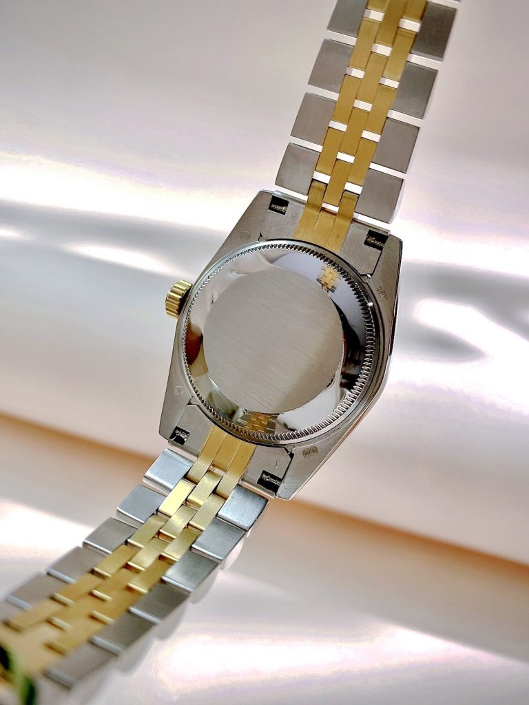 Đồng hồ Rolex DateJust nữ vàng gold niềng đá fake 11 31mm (8)