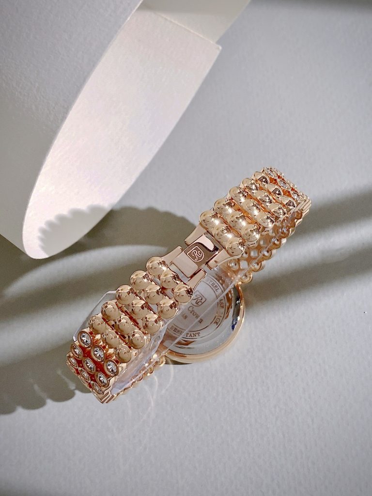 Đồng hồ Royal Crown nữ màu vàng hồng đính đá like auth (1)