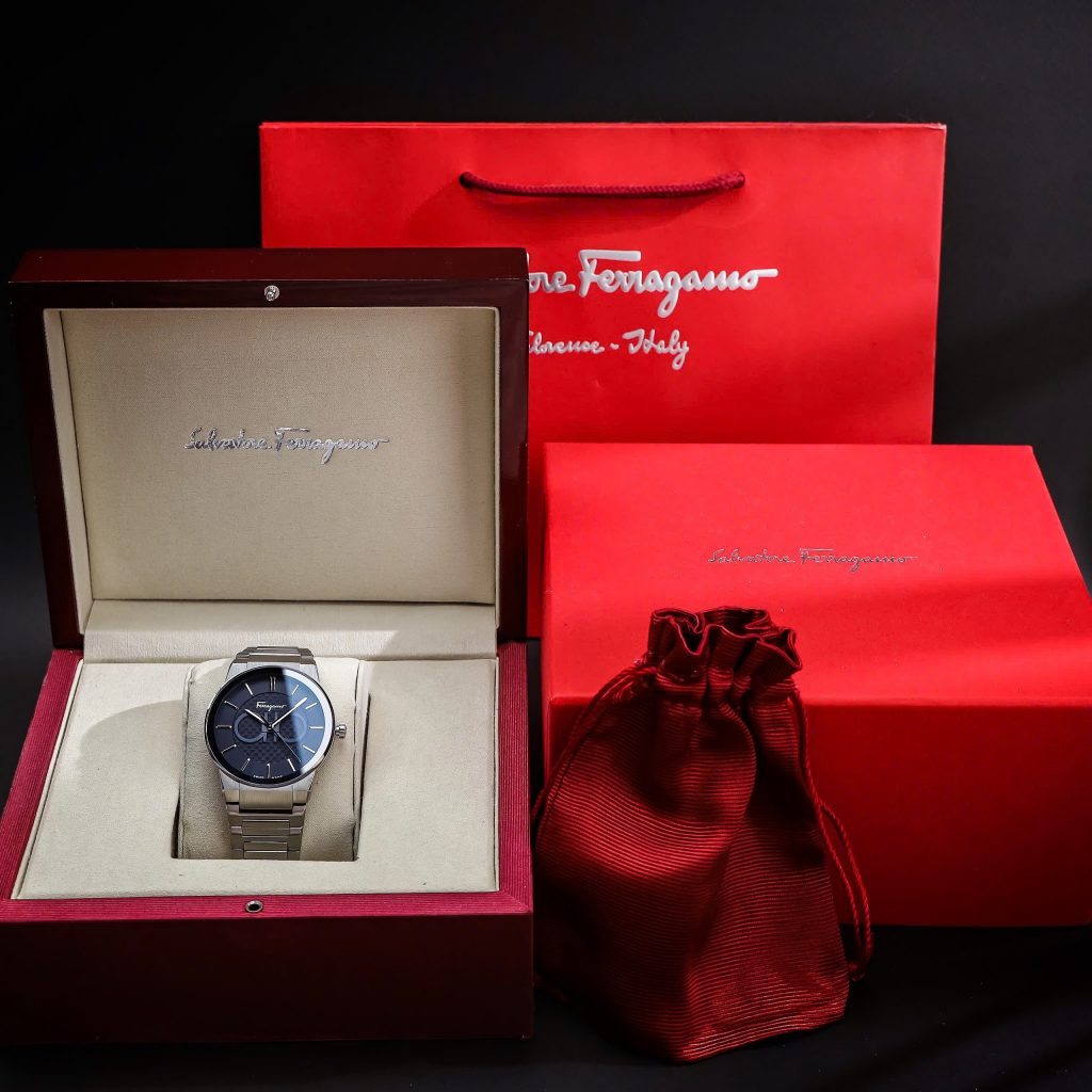 Đồng hồ Salavatore Ferragamo Gancini Contemporary SFHP00620 nam dây kim loại like auth  (4)