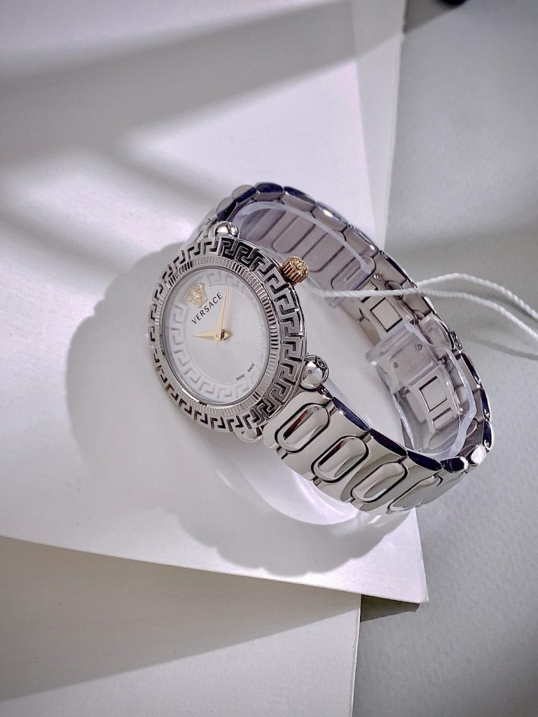 Đồng hồ Versace Greca twist nữ dây kim loại like auth