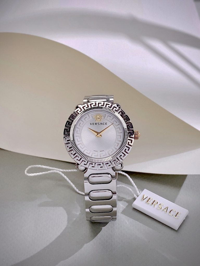 Đồng hồ Versace Greca twist nữ dây kim loại like auth