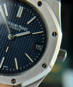 Đồng hồ Audemars Piguet Rep 11 Royal Oak 15202ST Jumbo mặt xanh dương ZF 39mm (7)