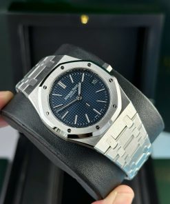 Đồng hồ Audemars Piguet Rep 11 Royal Oak 15202ST Jumbo mặt xanh dương ZF 39mm (8)