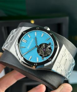 Đồng hồ Audemars Piguet chế tác Royal Oak Tourbillon màu xanh Tiffany 41mm (13)