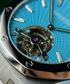 Đồng hồ Audemars Piguet chế tác Royal Oak Tourbillon màu xanh Tiffany 41mm (13)