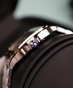 Đồng hồ Cartier chế tác Santos mặt số xám nhà máy BV cao cấp nhất (1)