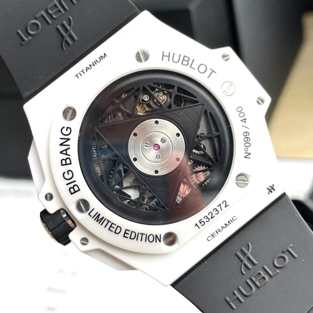 Đồng hồ Hublot Big Bang Sang Bleu ll vỏ gốm trắng Rep 11 cao cấp 45mm (2)