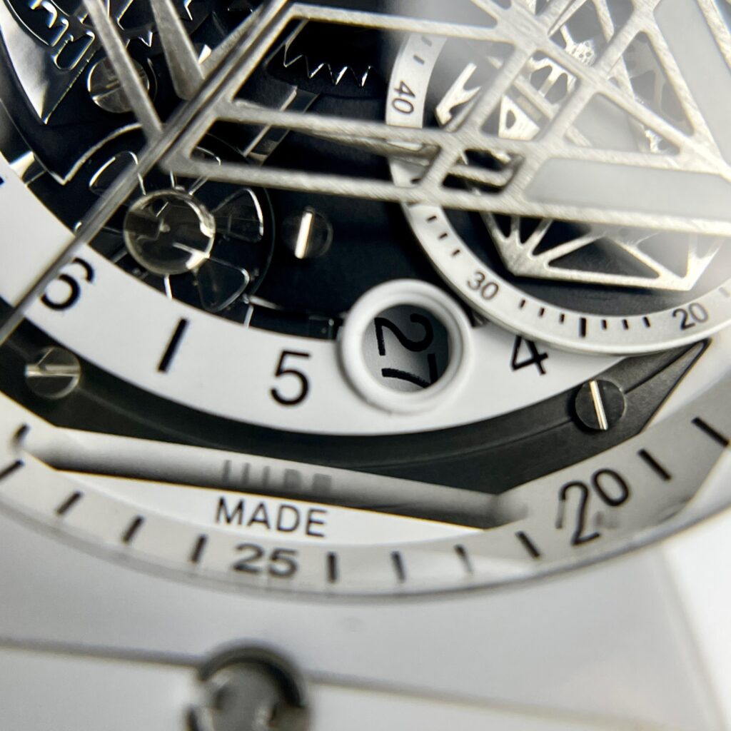 Đồng hồ Hublot Big Bang Sang Bleu ll vỏ gốm trắng Rep 11 cao cấp 45mm (2)