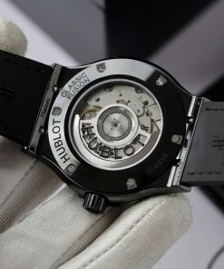 Đồng hồ Hublot Classic Fusion gốm đen đính đá máy SW300 JJZ Rep 11 42mm (9)