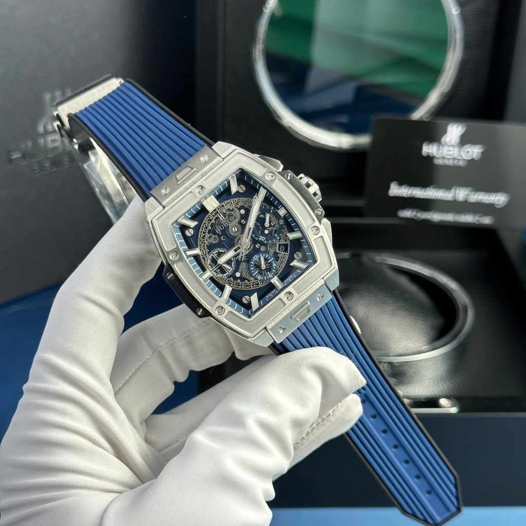 Đồng hồ Hublot Spirit Of Big Bang Titanium Blue chế tác nhà máy MS 45mm (1)