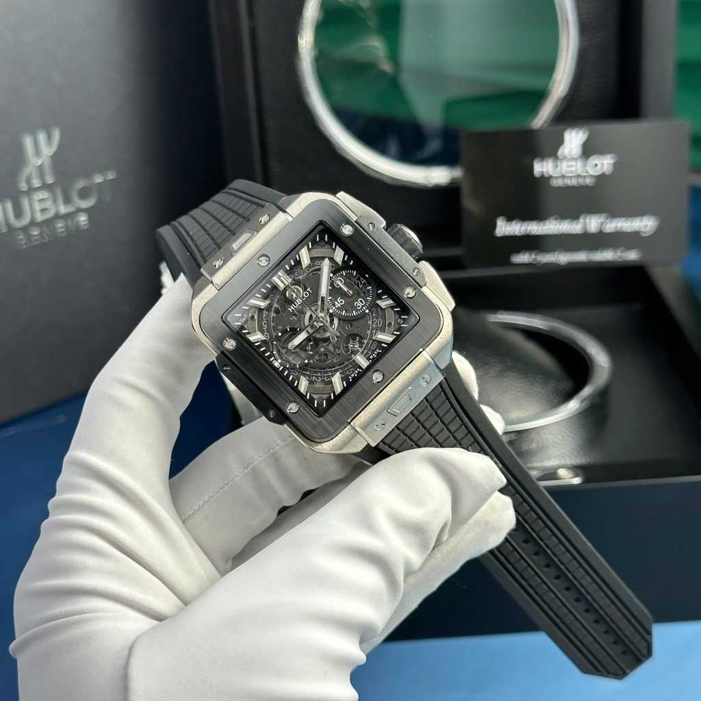 Đồng hồ Hublot Square Bang Unico Titanium Rep 11 cao cấp nhất BBF 42mm (1)
