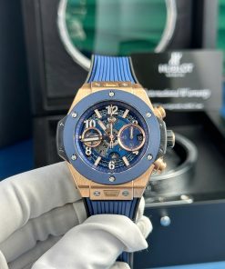 Đồng hồ Hublot nam Rep 11 Big Bang Unico King Gold Blue BBF 42mm (1)
