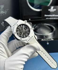 Đồng hồ Hublot nam Rep 11 Big Bang Unico White Ceramic nhà máy BBF 42mm (2)