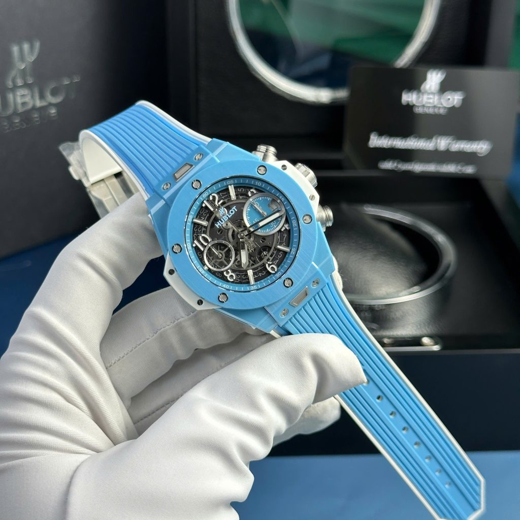 Đồng hồ Hublot nam Rep 11 Big Bang Unico nhà máy BBF màu xanh 42mm (7)