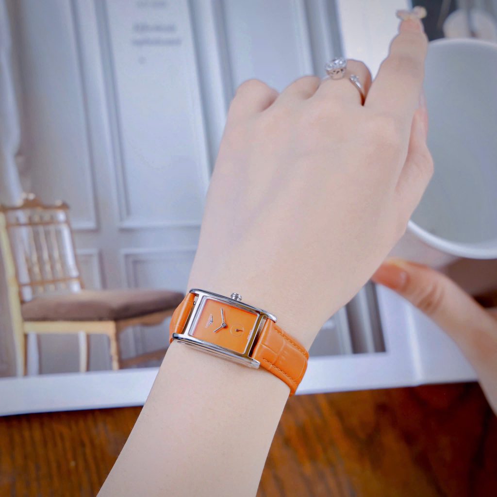 Đồng hồ Longines DolceVita L5.512.4.91.2 nữ mặt hình chữ nhật Like Auth 23mm