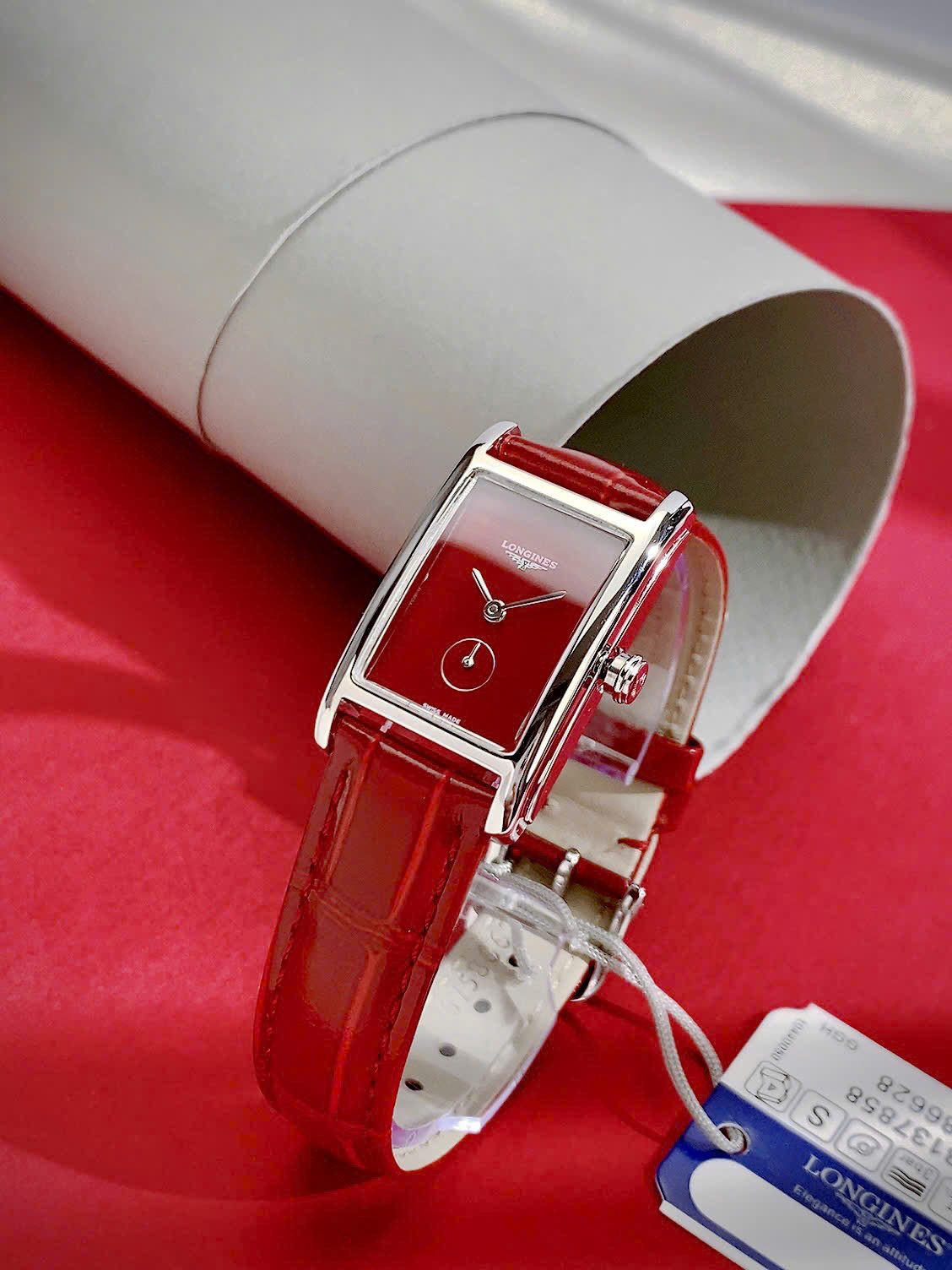 Đồng hồ Longines DolceVita L5.512.4.91.2 nữ mặt hình chữ nhật Super Fake 23mm (6) Đồng hồ Longines DolceVita L5.512.4.91.2 nữ mặt hình chữ nhật Fake cao cấp 23mm