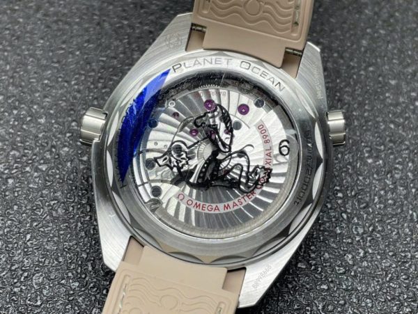 Đồng hồ Omega Planet Ocean 600M Replica 11 Màu Hồng Nhà Máy VS 43 (2)
