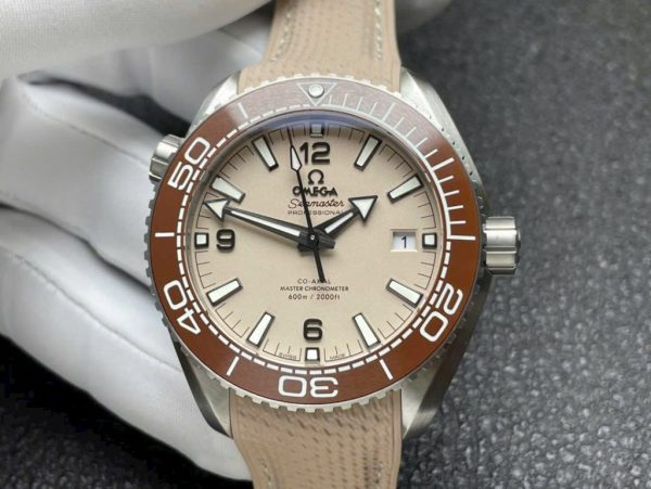 Đồng hồ Omega Planet Ocean 600M Replica 11 Màu Hồng Nhà Máy VS 43 (2)
