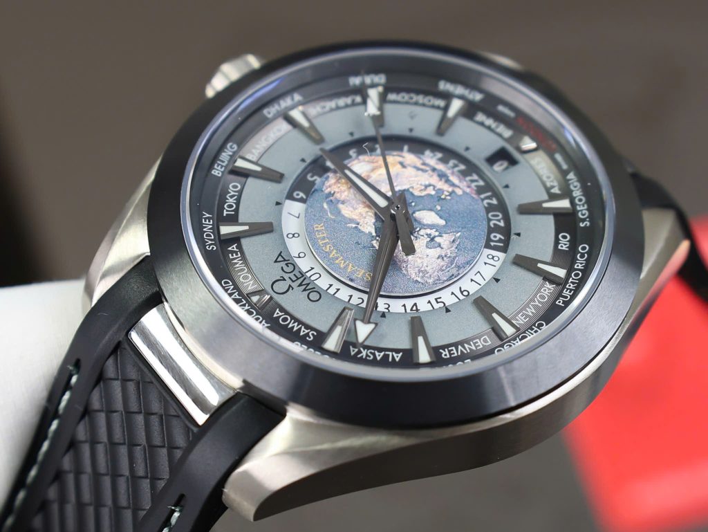 Đồng hồ Omega Rep 11 Seamaster Aqua Terra Worldtimer màu xám 41mm (10)