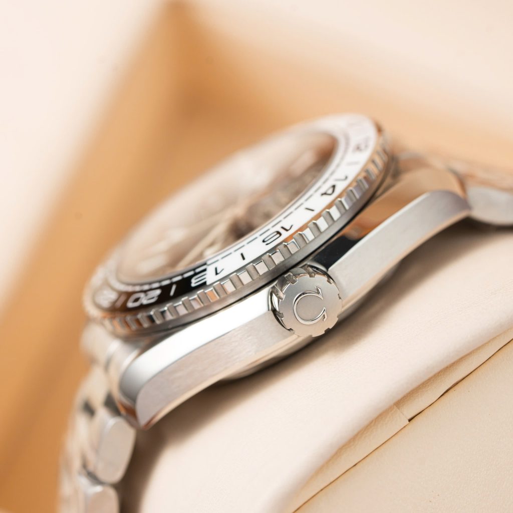 Đồng hồ Omega Seamaster Planet Ocean 600m GMT nam dây kim loại Rep 11 cao cấp 43 (2)