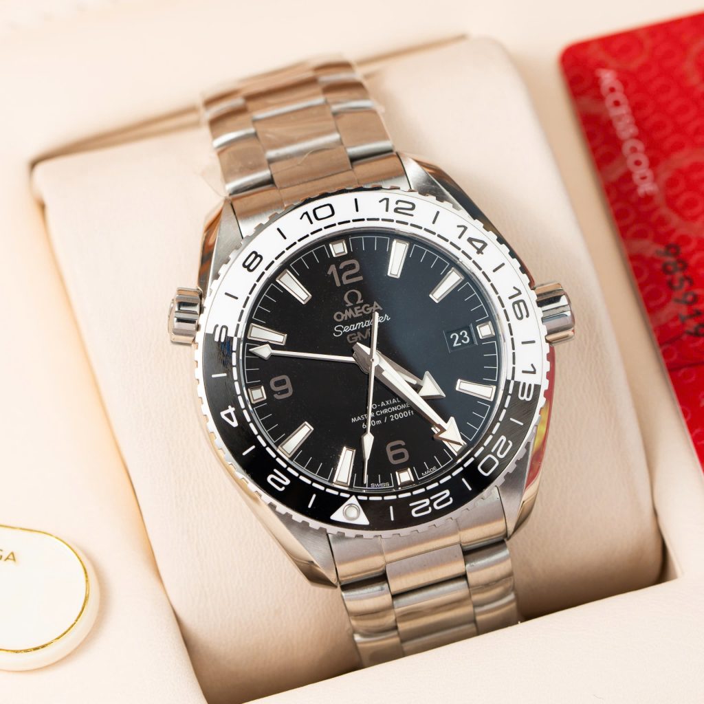 Đồng hồ Omega Seamaster Planet Ocean 600m GMT nam dây kim loại Rep 11 cao cấp 43 (2)