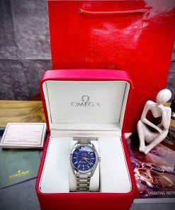 Đồng hồ Omega aqua terra chronoeter summer cọc số dạ quang fake 11 41mm (1)
