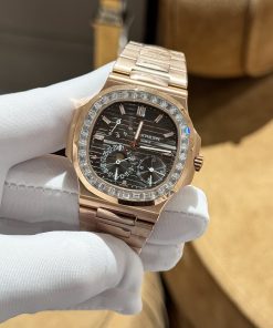Đồng hồ Patek Philippe Nautilus 5724 đính đá máy cơ Thụy Sỹ GRF 40mm (1)