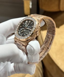 Đồng hồ Patek Philippe Nautilus 5724 đính đá máy cơ Thụy Sỹ GRF 40mm (6)
