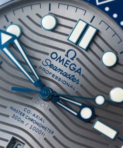 Đồng hồ Rep 11 Omega Seamaster Diver 300m mặt xám máy cơ Automatic 42mm (2)