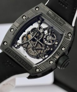 Đồng hồ Richard Mille RM055 vỏ Carbon dây vài màu trắng BBR Factory 45mm (10)