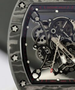 Đồng hồ Richard Mille RM055 vỏ Carbon dây vài màu trắng BBR Factory 45mm (10)
