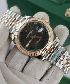 Đồng hồ Rolex Date Just 3235 Clean giá rẻ Wimbledon Fake 11 41mm (2)