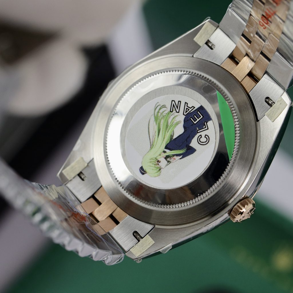 Đồng hồ Rolex Date Just 3235 Clean giá rẻ Wimbledon Fake 11 41mm (2)