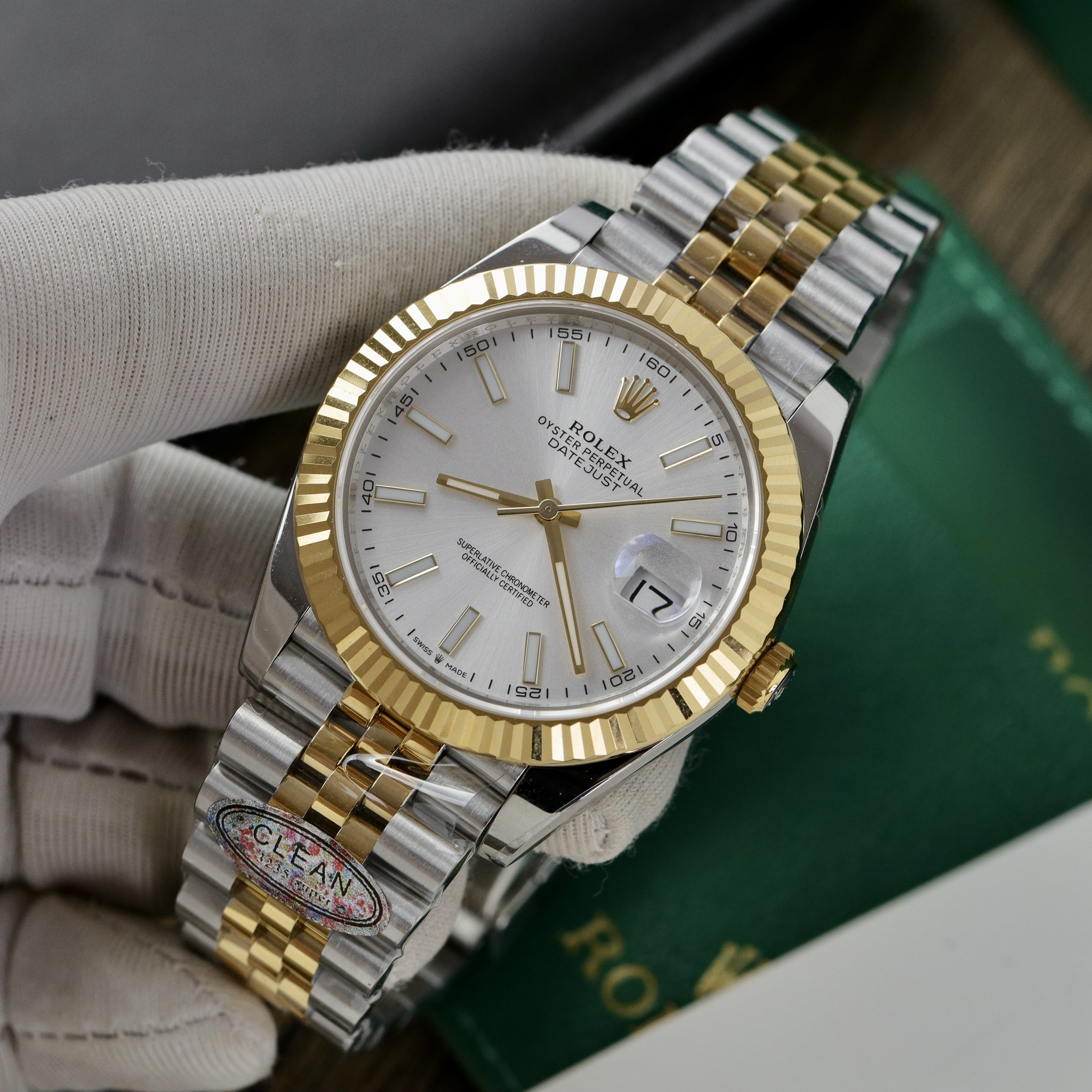 Đồng hồ Rolex Date Just 3235 Clean giá rẻ cọc số dạ quang Fake cao cấp 41mm (1) Đồng hồ Rolex Date Just 3235 Clean giá rẻ cọc số dạ quang Fake cao cấp 41mm (7)