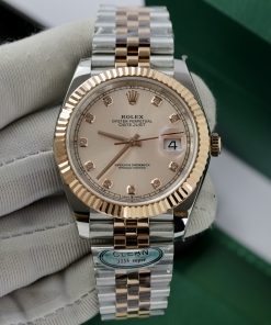 Đồng hồ Rolex Date Just 3235 Clean giá rẻ cọc số đính đá Fake 11 41mm (8)